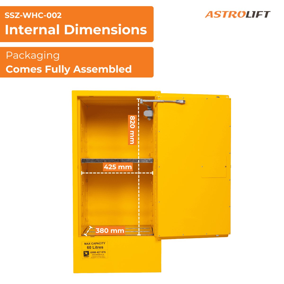 Buy Flammable Storage Cabinet  in Safety and Protection available at Astrolift NZ